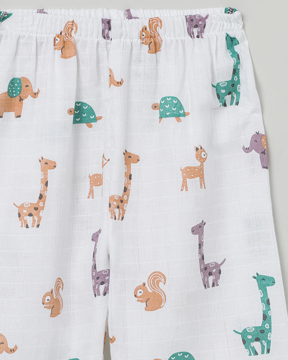 The Boo Boo Club White Nightsuit-Animal-Muslin-For Infants - Image 5