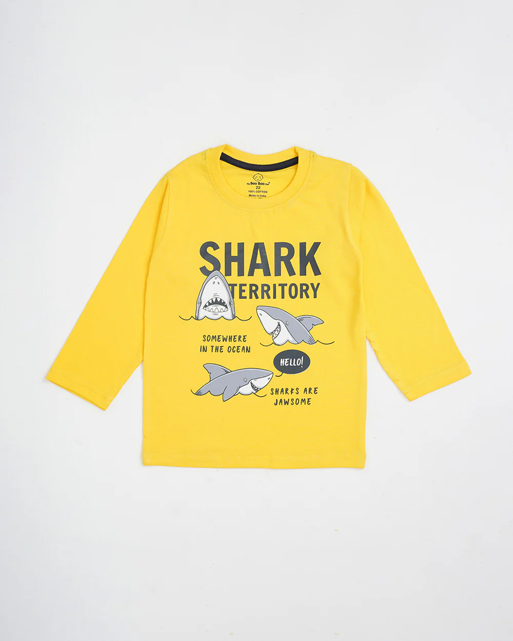 The Boo Boo Club Yellow T-shirt-Printed-Cotton-For Infants