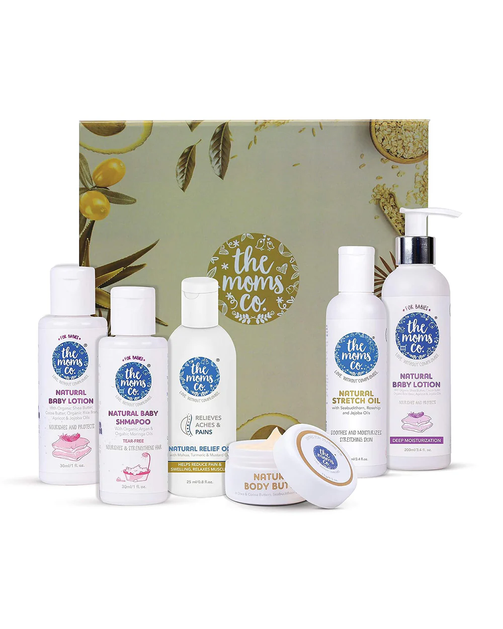 The Moms Co Mom And Baby Starter Kit Gift Set-Pack of 6-Gift For Baby Shower & Baby Birthday