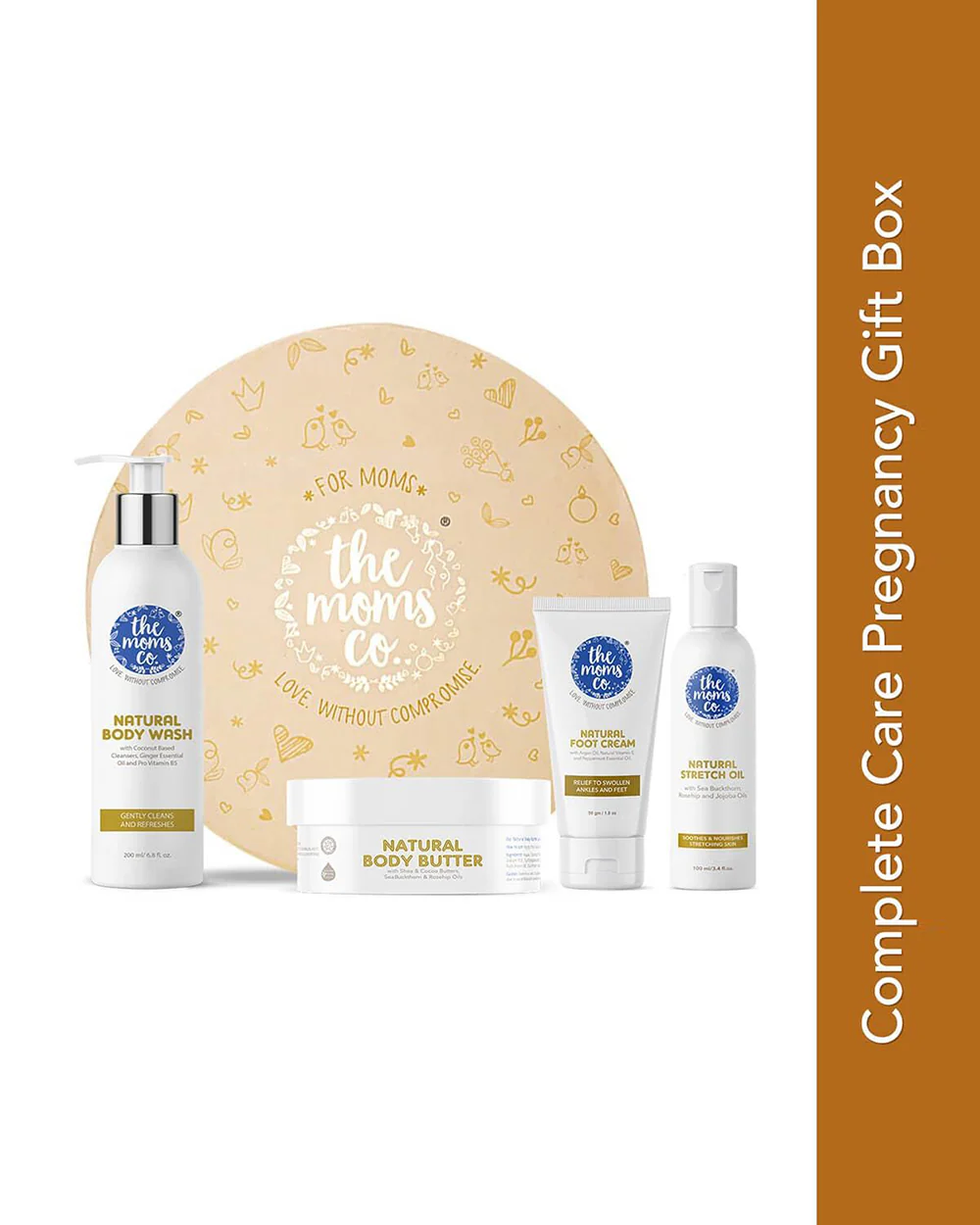 The Moms Co Mom To Be Complete Care Gift Set-Pack of 4-Gift For Baby Shower & Baby Birthday