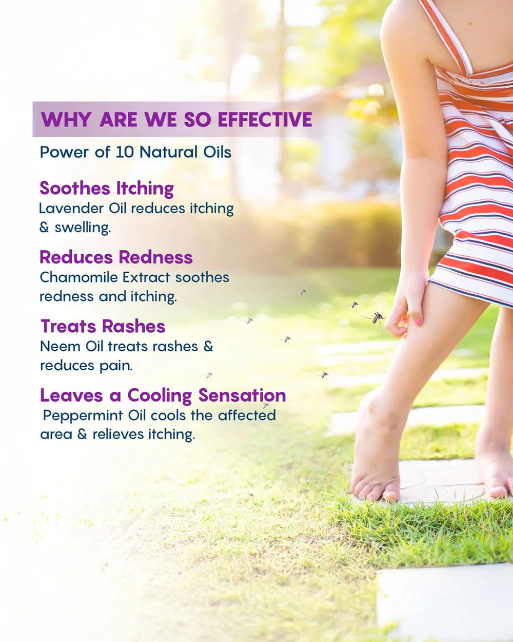 The Moms Co. Natural After Bite Roll On-Soothes & Cools Itchy Mosquito Bites-Reduces Redness, Swelling & Rashes - Image 4