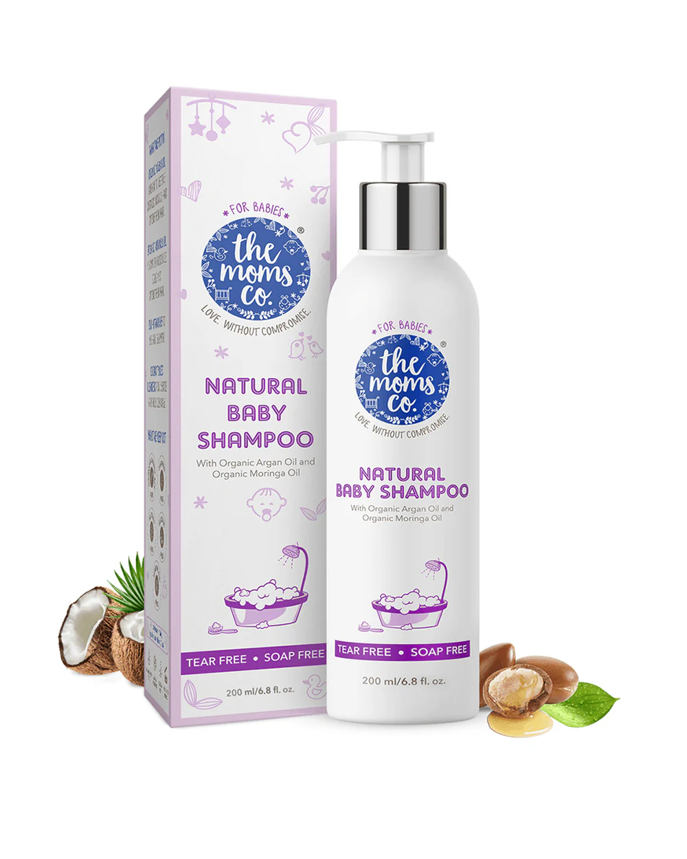 The Moms Co Natural Baby Shampoo-With Argan Oil & Moringa Oil - Image 17