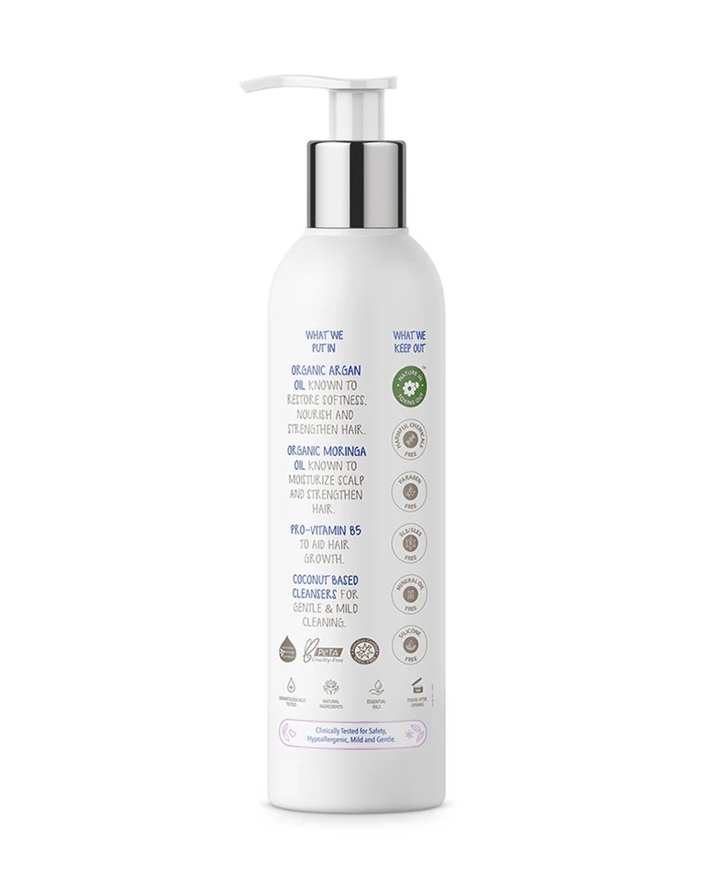 The Moms Co Natural Baby Shampoo-With Argan Oil & Moringa Oil - Image 2
