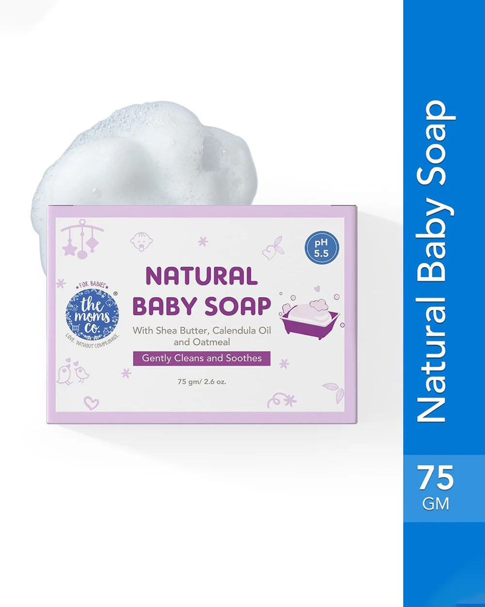 The Moms Co Natural Baby Soap Bar-With Shea Butter & Calendula Oil - Image 17