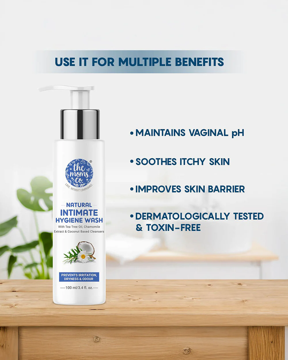 The Moms Co. Natural Intimate Hygiene Wash-Prevents Irritation, Dryness & Odor-Pregnancy Safe - Image 4