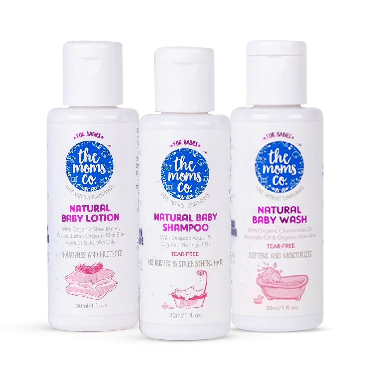 The Moms Co Trial Kit For Baby Gift Set-Pack of 3-Gift For Baby Shower & Baby Birthday