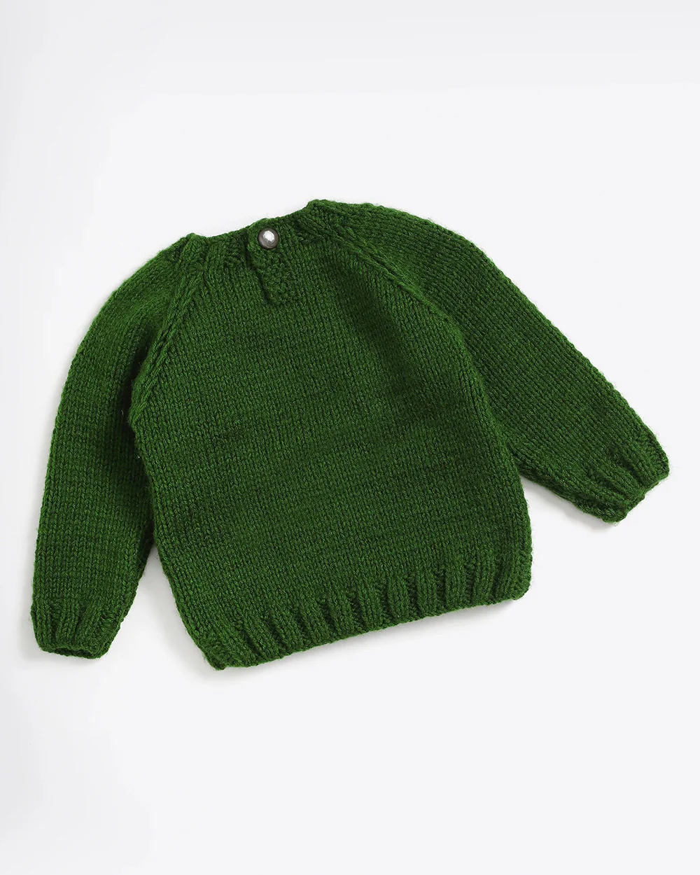 The Original Knit Green Winter Wear Sweater-Embroidered Handmade-High Quality Yarn-For Infants - Image 2