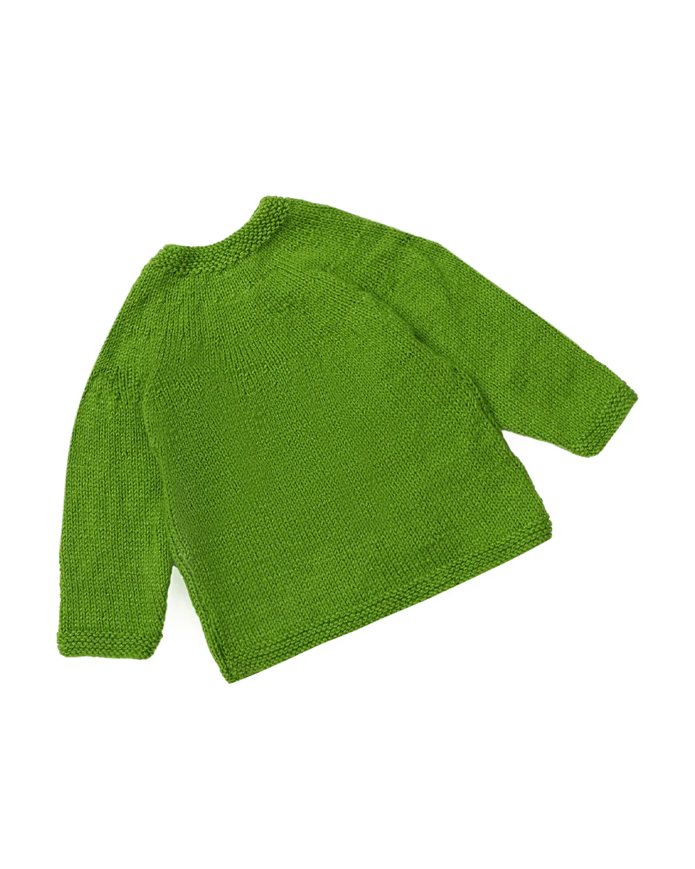 The Original Knit Green Winter Wear Sweater with Caps, Booties & Mittens-Crochet-Acrylic-For Infants - Image 3