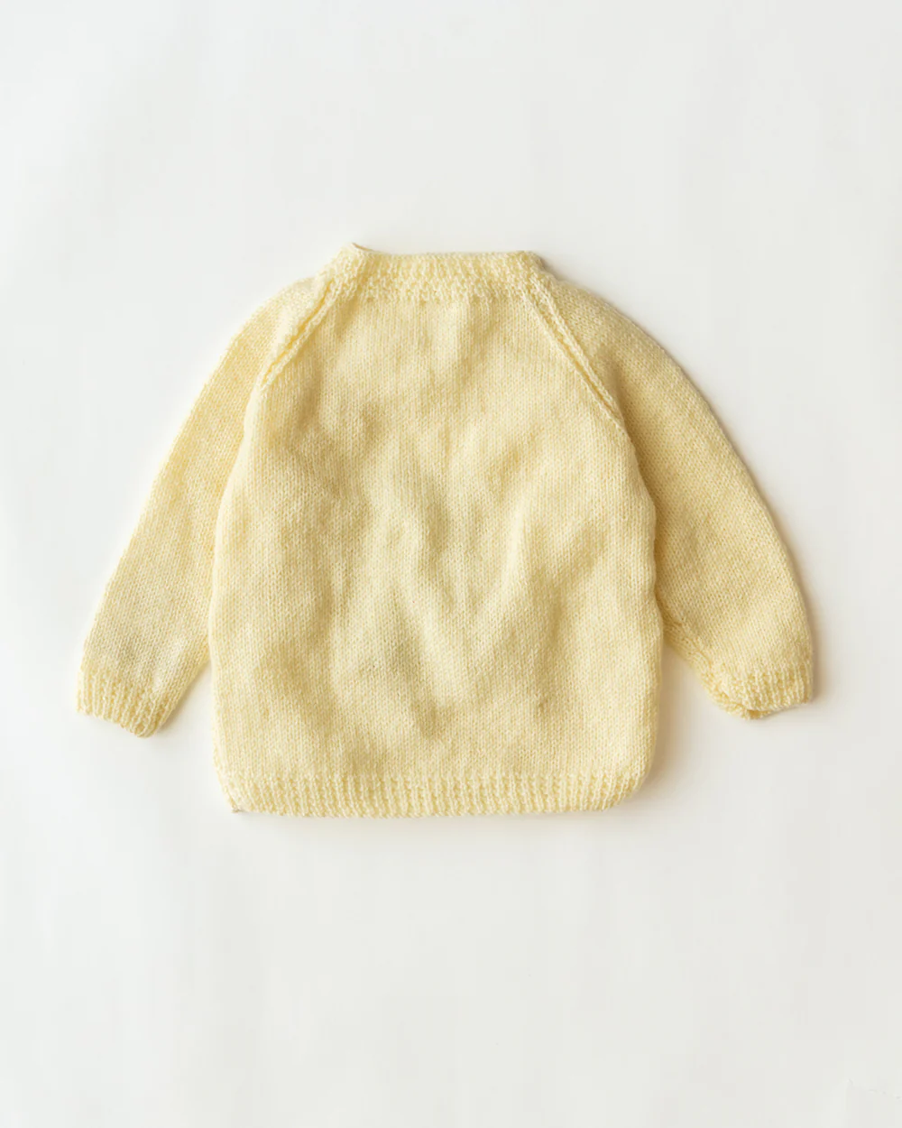 The Original Knit Off White Winter Wear Sweater-Teddy Patch-Yarn-For Infants - Image 3