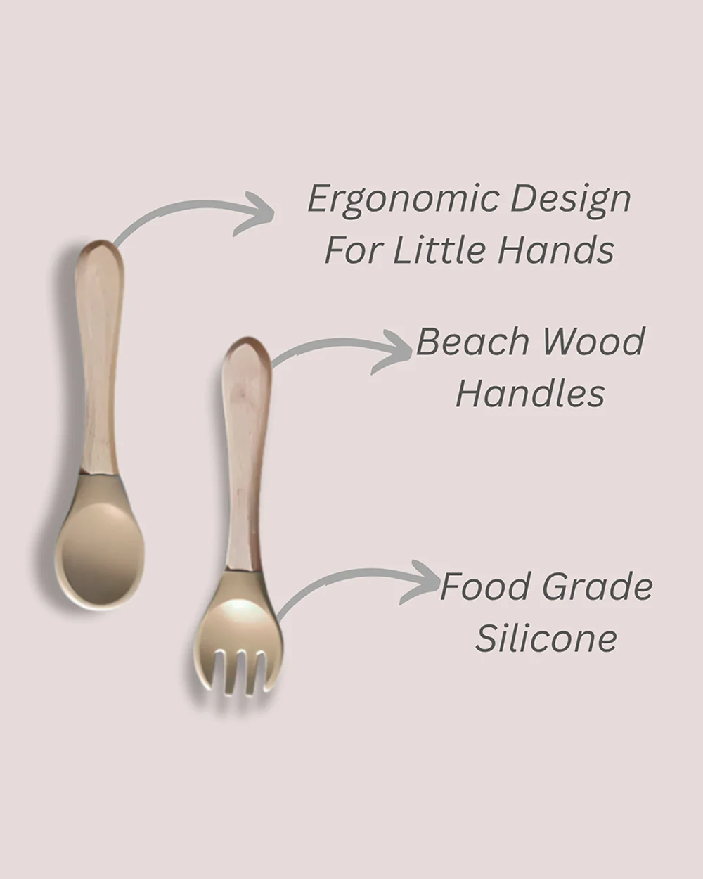 Theoni Silicone Anti Skid Meal Set-Microwave & Dishwasher Safe-BPA Free-Pack of 3-Beige - Image 6