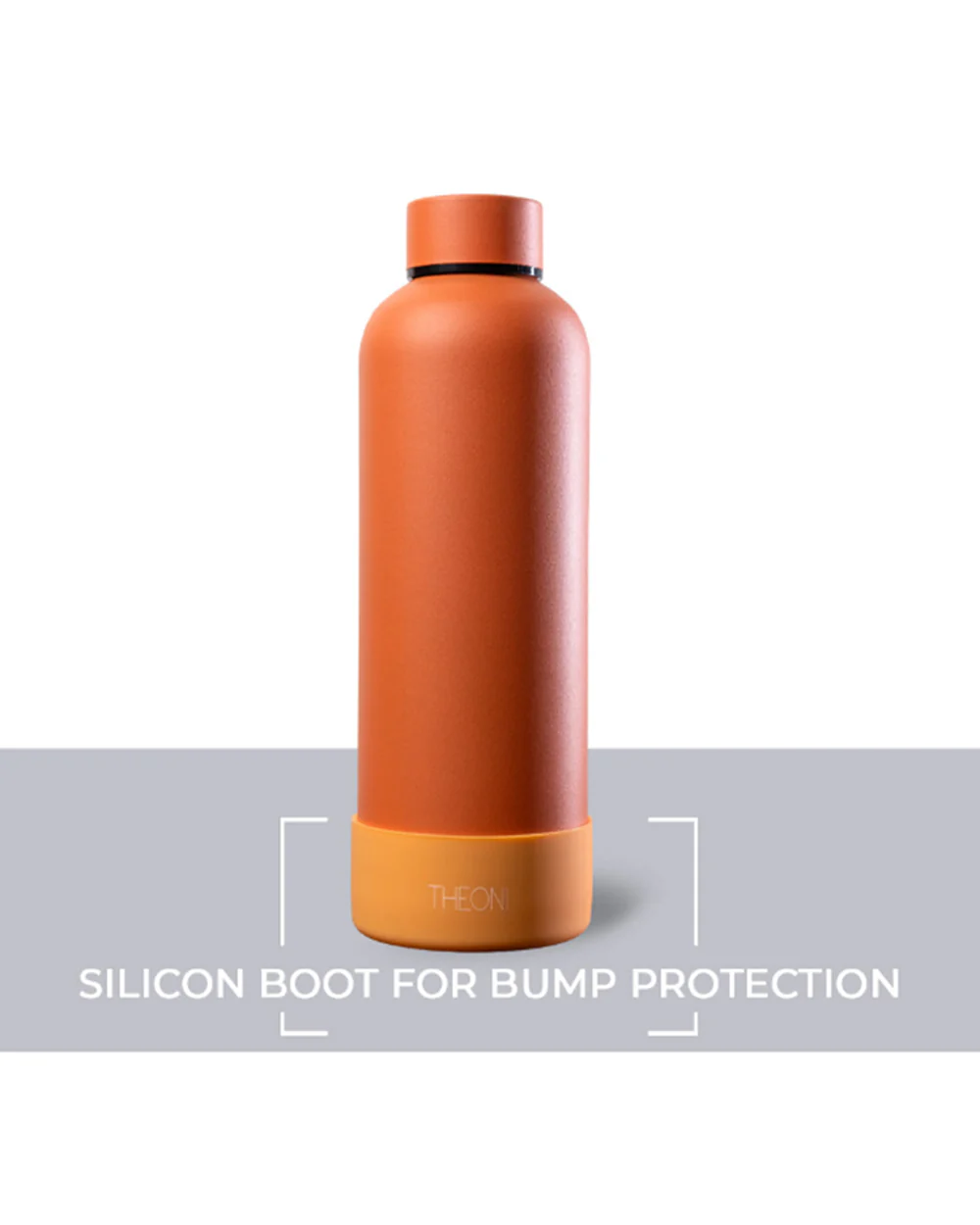 Theoni Stainless Steel Double Walled Insulated Water Bottle-24 Hours Cold & 16 Hours Hot-Zesty Orange-500ml - Image 7