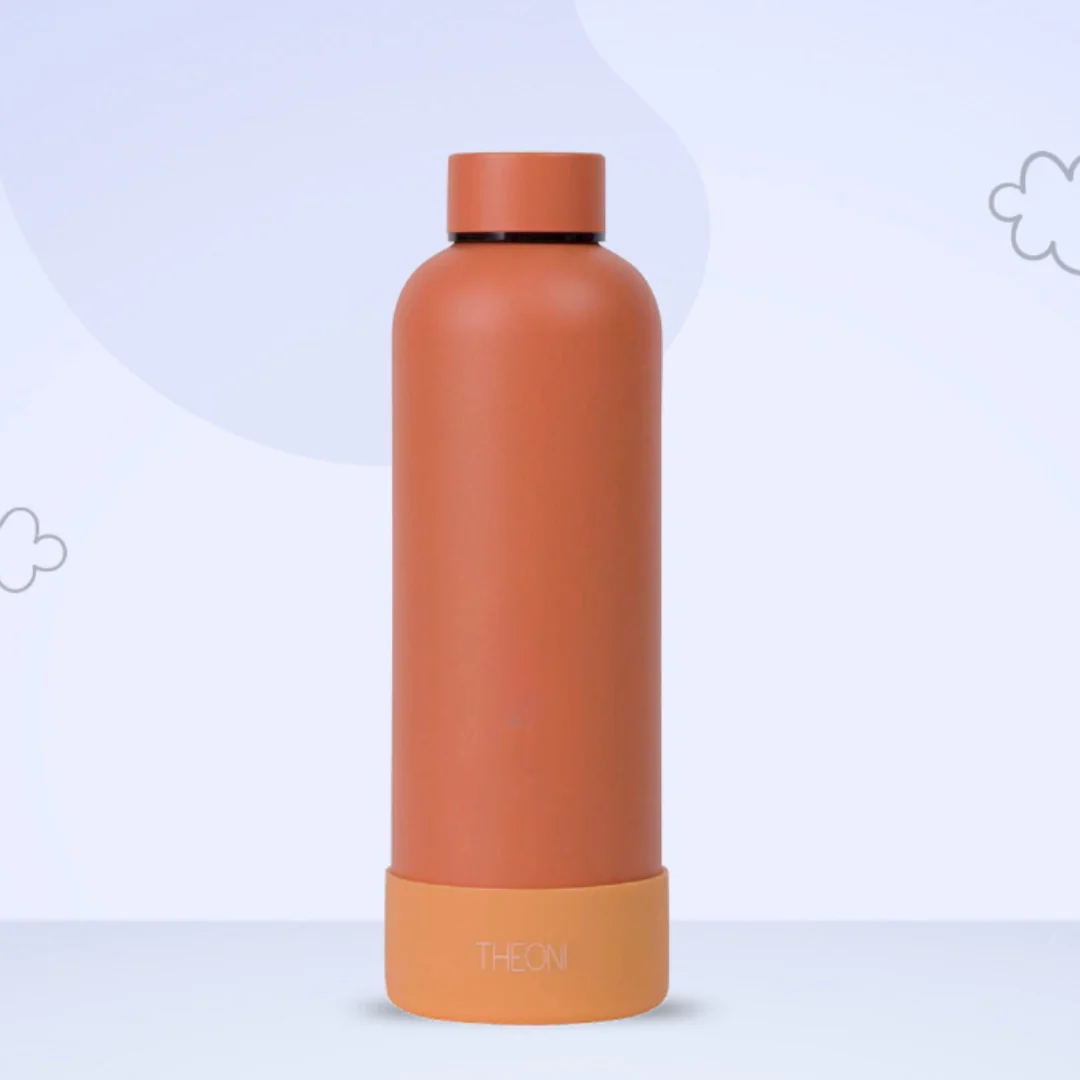 Theoni Stainless Steel Double Walled Insulated Water Bottle-24 Hours Cold & 16 Hours Hot-Zesty Orange-500ml - Image 9