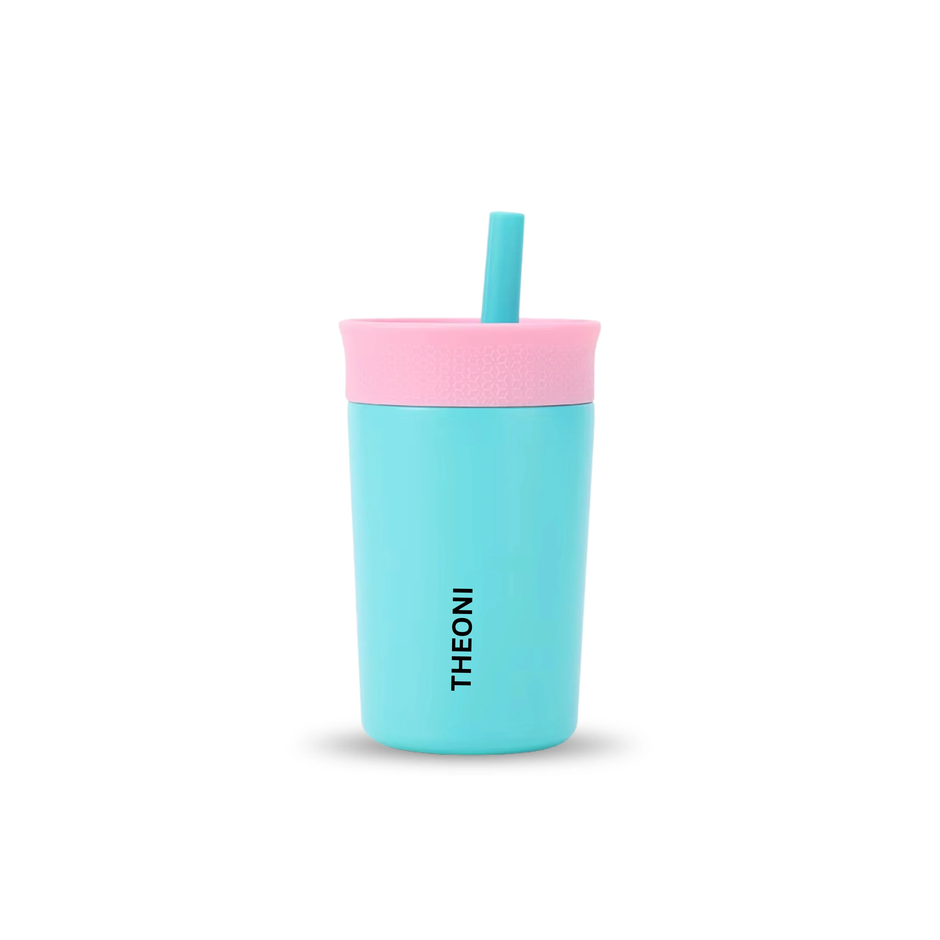 Theoni Star Kids Stainless Steel Insulated Tumbler With Cleaning Brush-Leakproof & BPA Free-Turquoise-355ml - Image 11