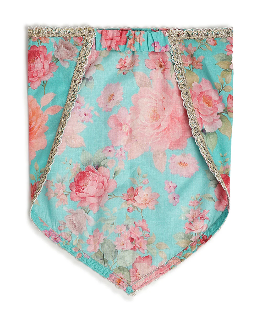 Tiber Taber Pink & Blue Lehenga Set-Gulaabo-Cotton & Viscose-For Infants - Image 10
