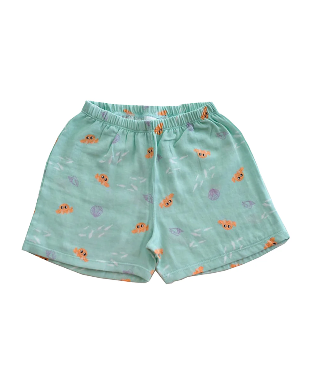 Tickle Tickle Sea Green T-shirt & Shorts-Lil Octy-GOTS Certified Organic Cotton-For Infants - Image 5