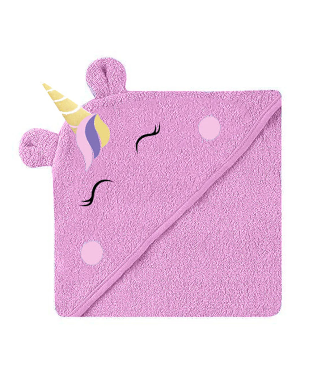 Tiny Snooze Baby Hooded Bath Towel-Unicorn - Image 3