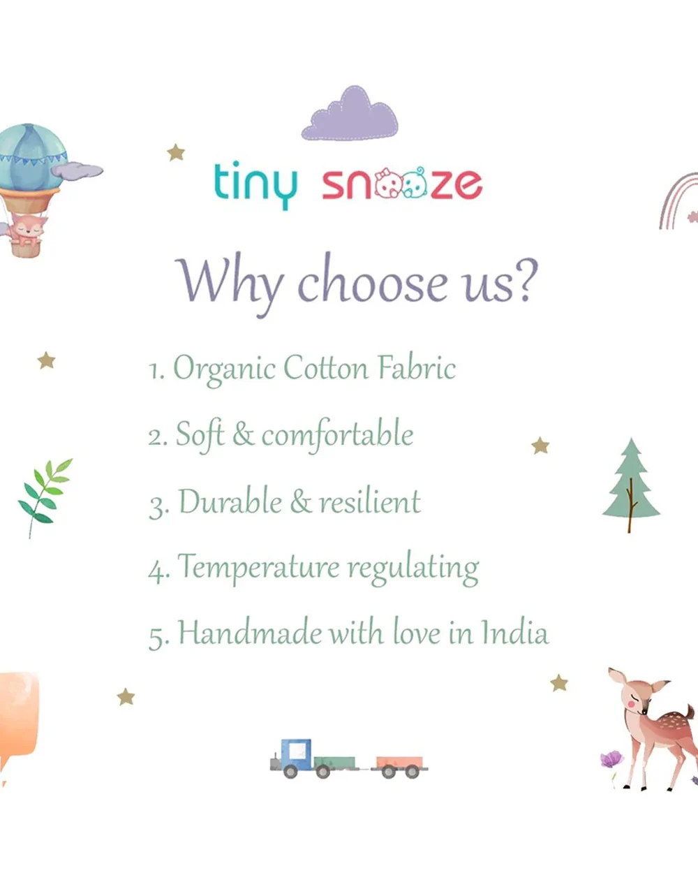 Tiny Snooze Into the Wild Foldable Baby Bedding Set-Portable Baby Bed-GOTS Certified Organic Cotton-Newborn Bed - Image 4