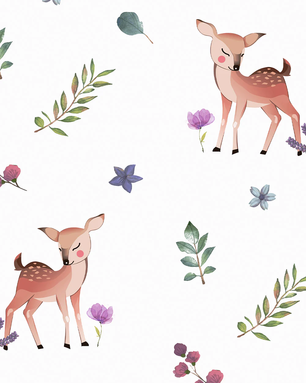Tiny Snooze Organic Cotton Muslin Reversible Burp Cloth-Enchanted Forest-Set of 2-For Infants - Image 2