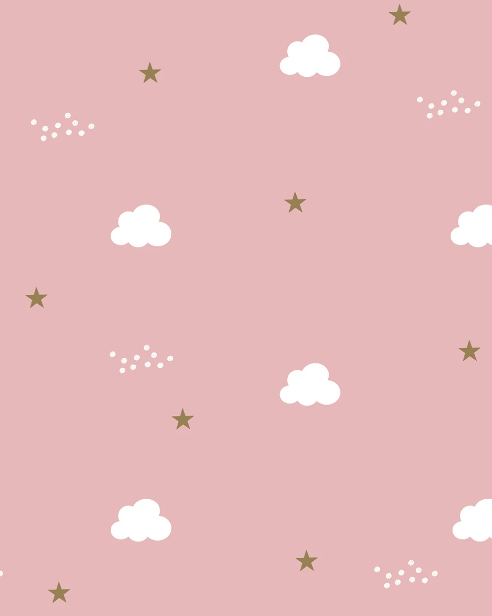 Tiny Snooze Peach Nightsuit-Pink Clouds-Organic Cotton-For Infants - Image 4