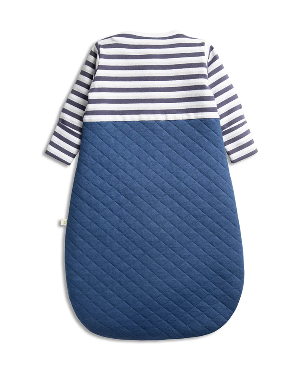Tiny Twig Baby Quilted Sleeping Bag-100% Organic Cotton-Navy-GME Stripes-For Infants - Image 2