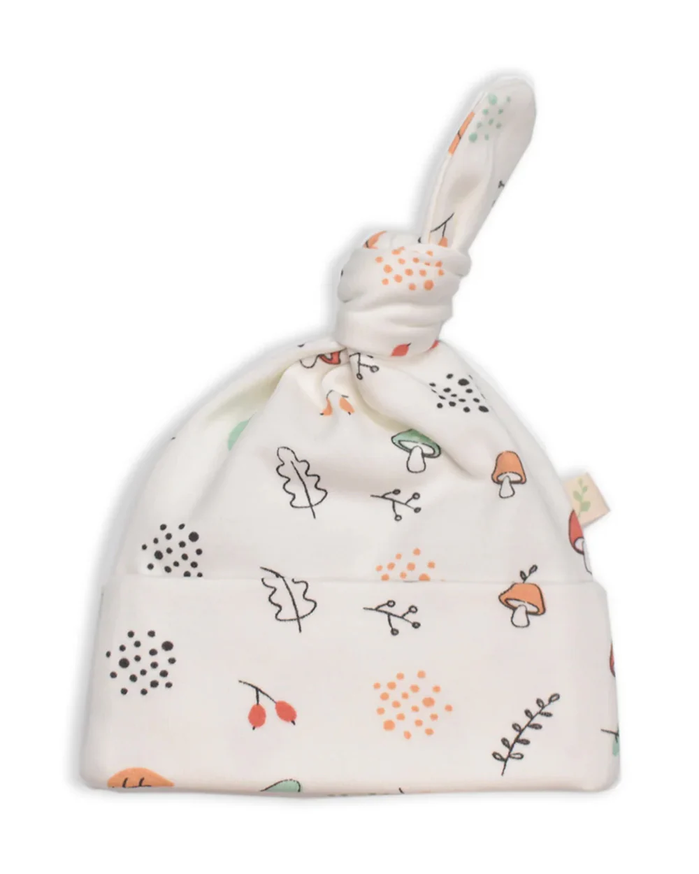 Tiny Twig Baby Sleeping Bag with Beanie-100% Organic Cotton-White-Autumn Harvest-For Infants - Image 4