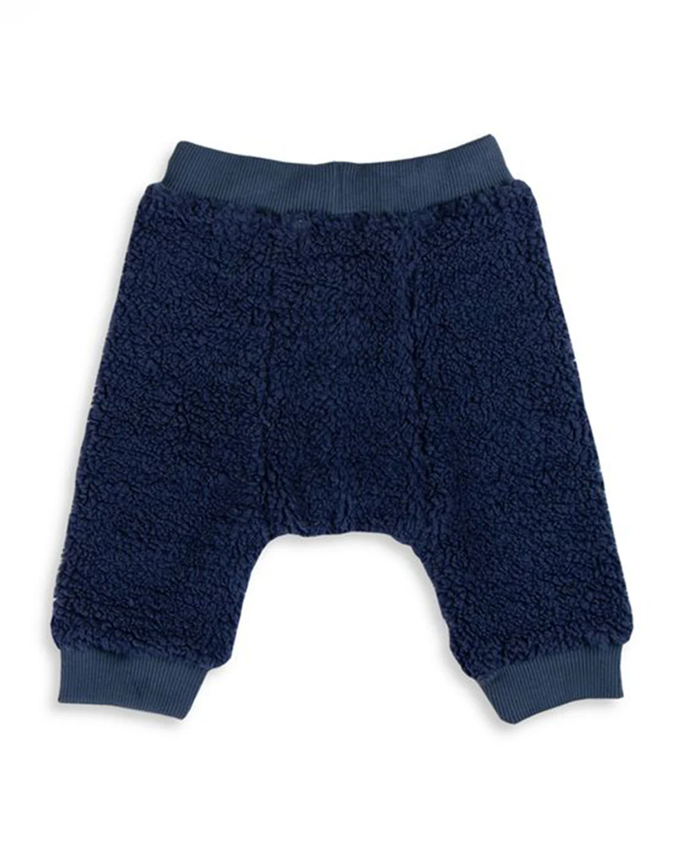 Tiny Twig Navy Blue Winter Wear Jogger-Solid-Jersey-For Infants - Image 2