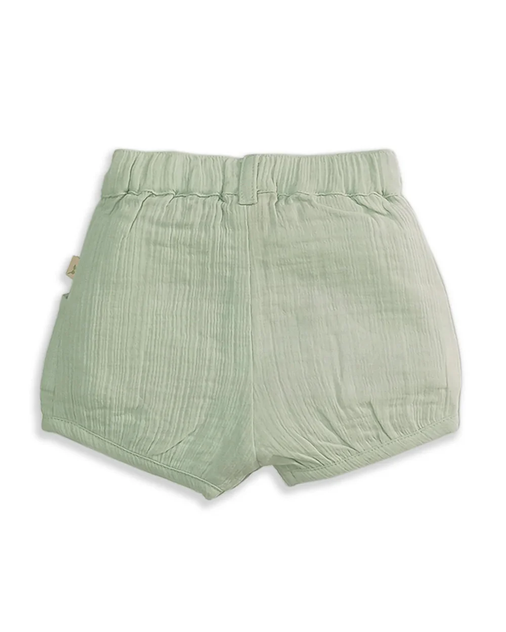 Tiny Twig Sage Shorts-Solid-Organic Cotton-For Infants - Image 2