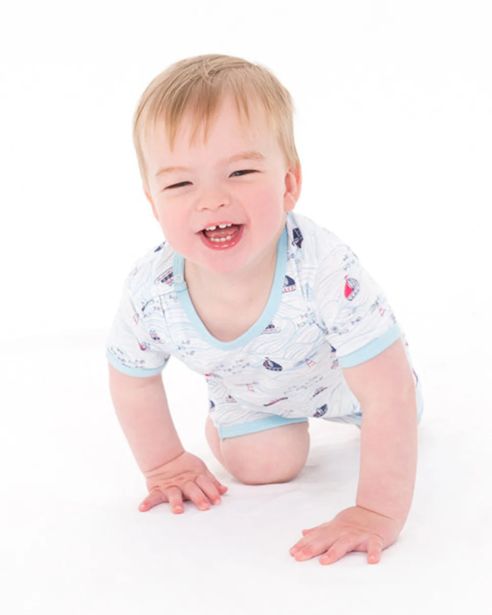 Tiny Twig Tiny Crew Zipsuit Romper-Printed-Organic Cotton-For Infants - Image 2