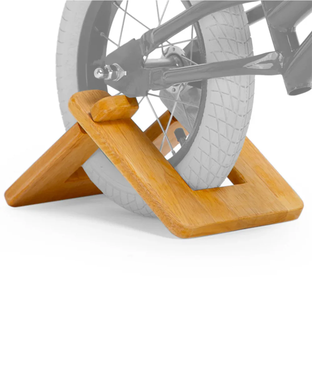 Todds Balance Bike Wooden Wedge-Designed to Keep the Bike Parked - Image 2