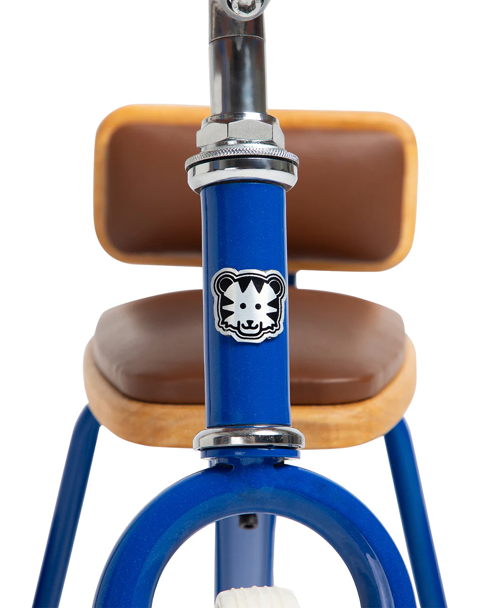 Todds Trike-ISO 8124 Certified-Detachable & Height Adjustable Parent Handlebar-With Birchwood Pedals & Vegan Leather Padded Seat-For 18M+-Boat Blue - Image 11