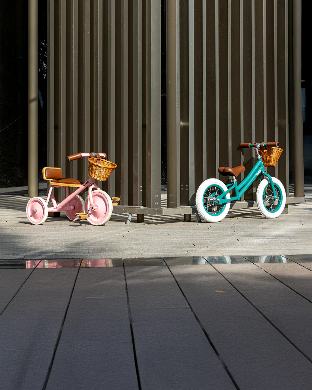 Todds Trike-ISO 8124 Certified-Detachable & Height Adjustable Parent Handlebar-With Birchwood Pedals & Vegan Leather Padded Seat-For 18M+-Whimsy White - Image 15