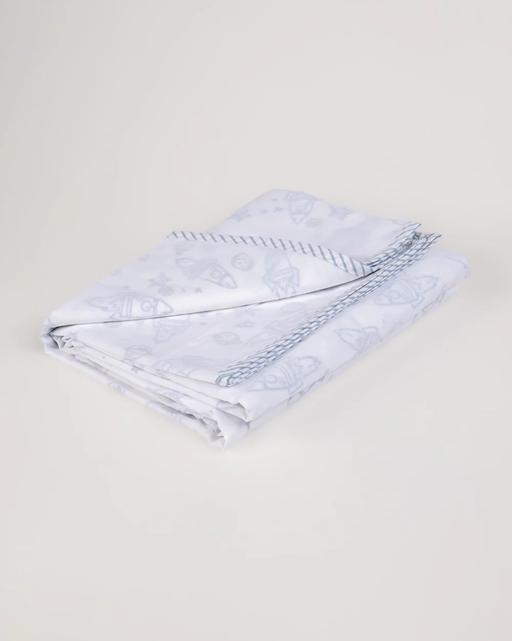 Torii Dohar for Baby-100% Cotton Muslin-Ultra Soft & Lightweight-Blanket-Light Blue-Rocket Star-0 to 24M