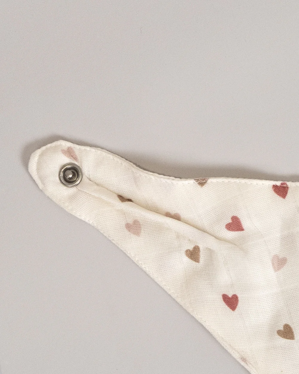 Twingle 100% Organic Muslin Bandana Bib-Dual Layer for Maximum Absorbency-Trusted YKK Snaps-Deer & Hearts Print-Pack of 2-For Infants - Image 8