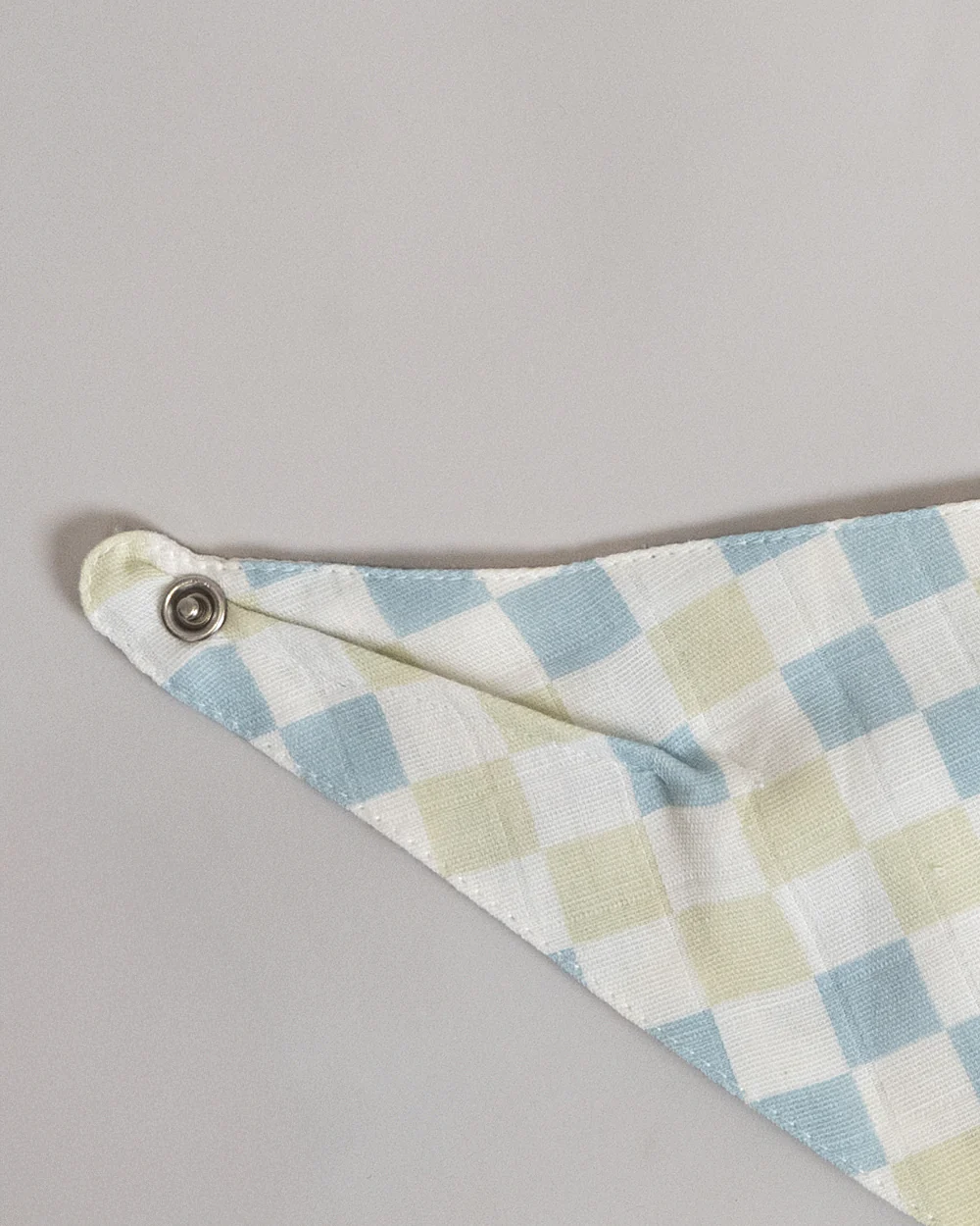 Twingle 100% Organic Muslin Bandana Bib-Dual Layer for Maximum Absorbency-Trusted YKK Snaps-Drivers & Checks Print-Pack of 2-For Infants - Image 10