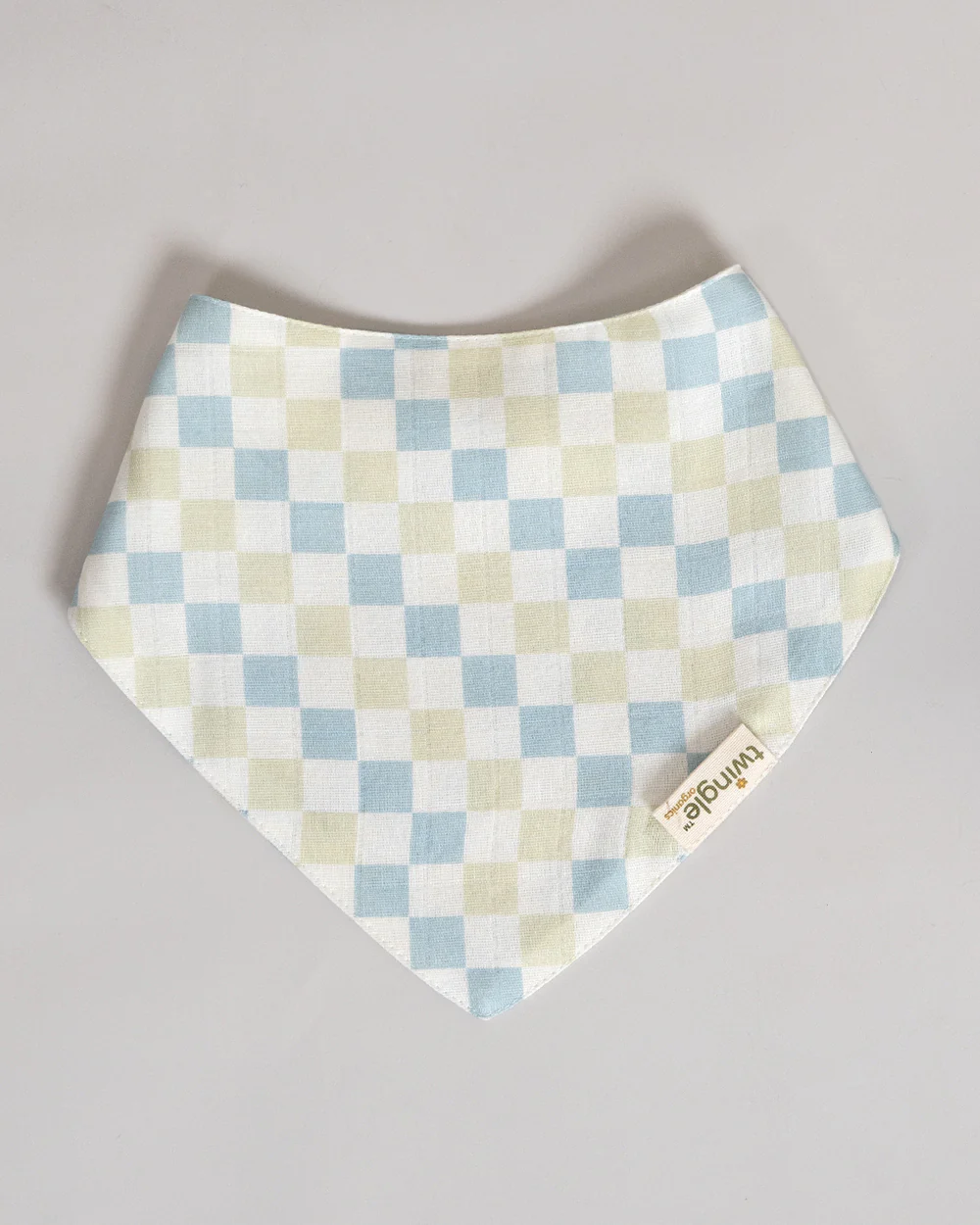 Twingle 100% Organic Muslin Bandana Bib-Dual Layer for Maximum Absorbency-Trusted YKK Snaps-Drivers & Checks Print-Pack of 2-For Infants - Image 6