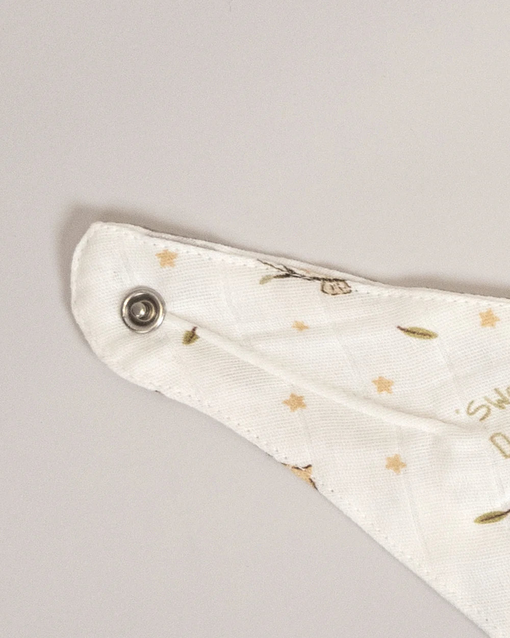 Twingle 100% Organic Muslin Bandana Bib-Dual Layer for Maximum Absorbency-Trusted YKK Snaps-Owls & Stars Print-Pack of 2-For Infants - Image 8