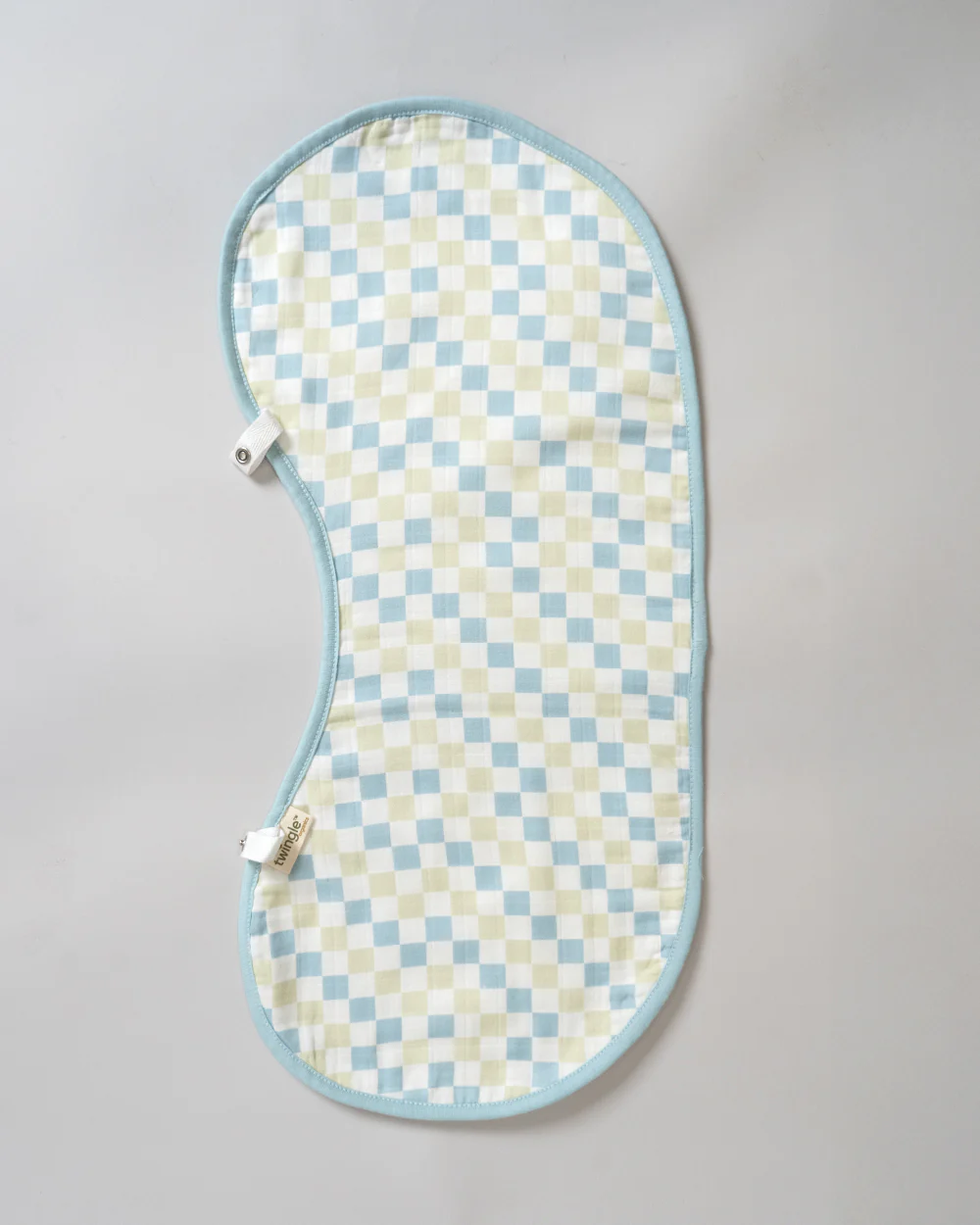 Twingle 100% Organic Muslin Burp Cloth-Reversible Design-Converts to Bib-Trusted YKK Snap-Driver & Checks Print-Pack of 2-For Infants - Image 4