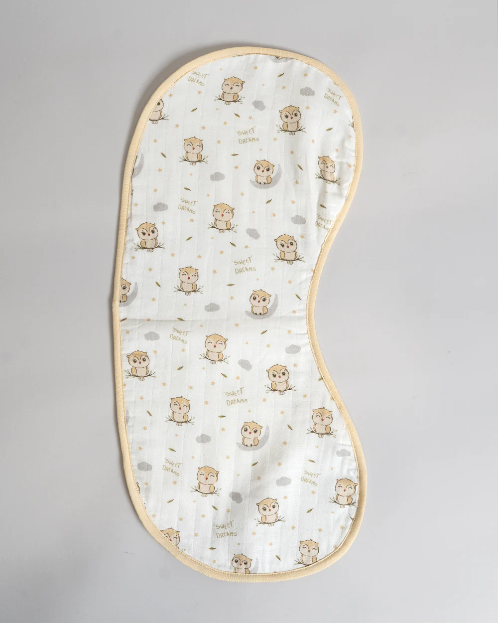 Twingle 100% Organic Muslin Burp Cloth-Reversible Design-Converts to Bib-Trusted YKK Snap-Owls & Stars Print-Pack of 2-For Infants - Image 3