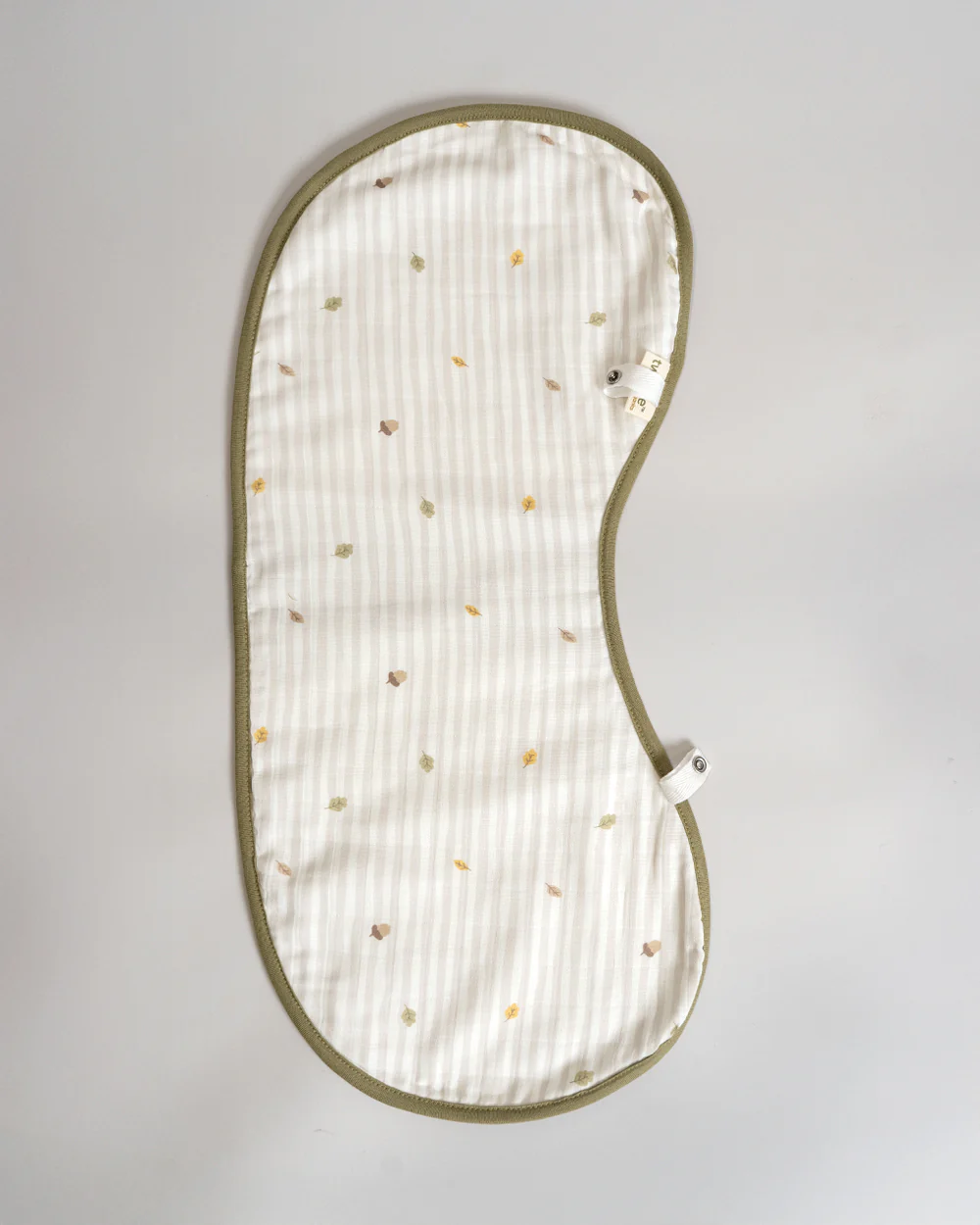 Twingle 100% Organic Muslin Burp Cloth-Reversible Design-Converts to Bib-Trusted YKK Snap-Roar & Autumn Print-Pack of 2-For Infants - Image 4