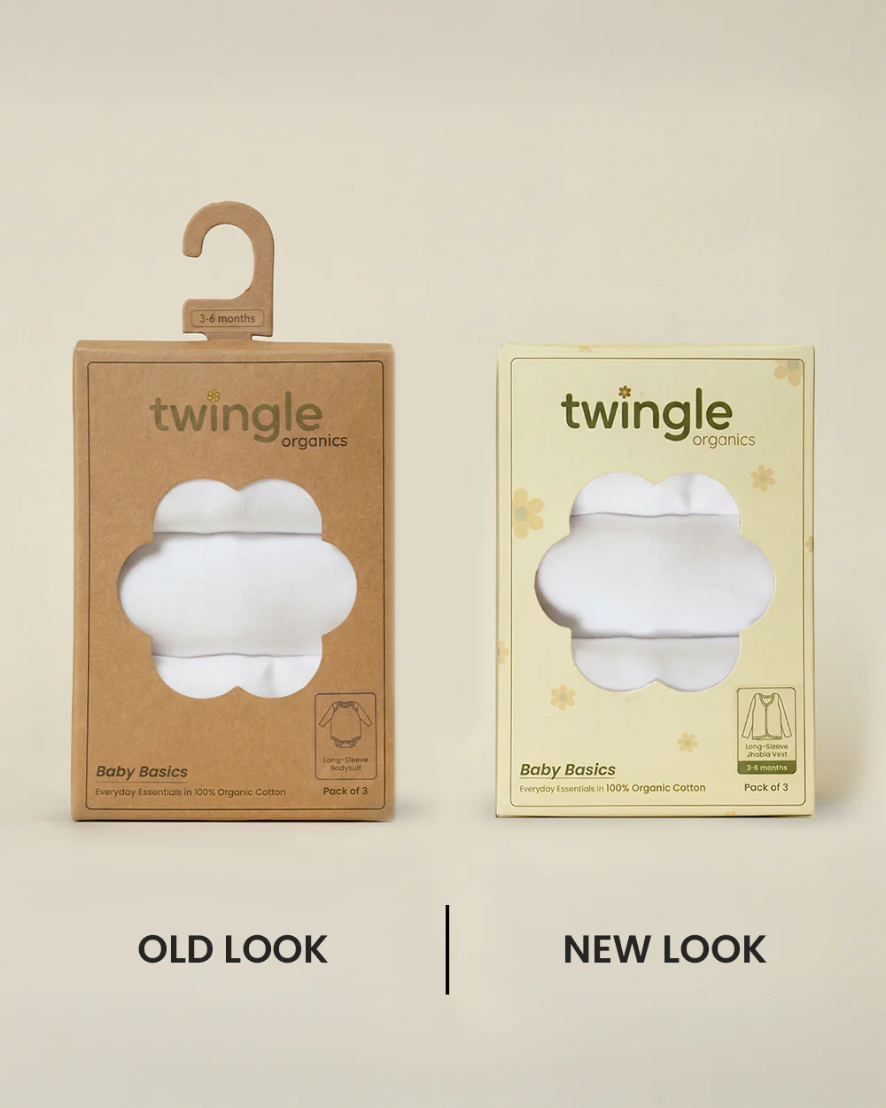 Twingle 100% Organic Cotton Jhabla Vest-Front Snaps for Easy Dressing-No Itchy Neck Tags-Long Sleeves-Solid-White-Pack of 3-For Infants - Image 10