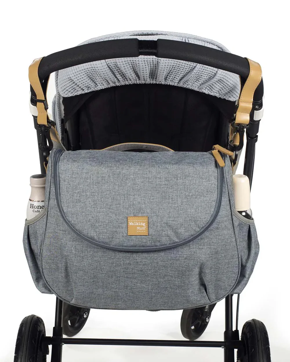 Walking Mum Baby Nature Diaper Changing Bag-With Stroller Hooks & Insulated Bottle Pockets-Ocean - Image 13