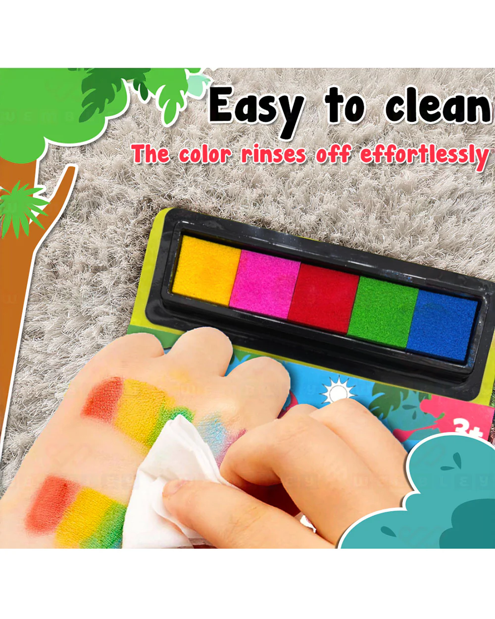 Wembley Animal Finger Painting & Coloring-Art & Craft Kit-Non Toxic & Mess Free-36M+ - Image 6