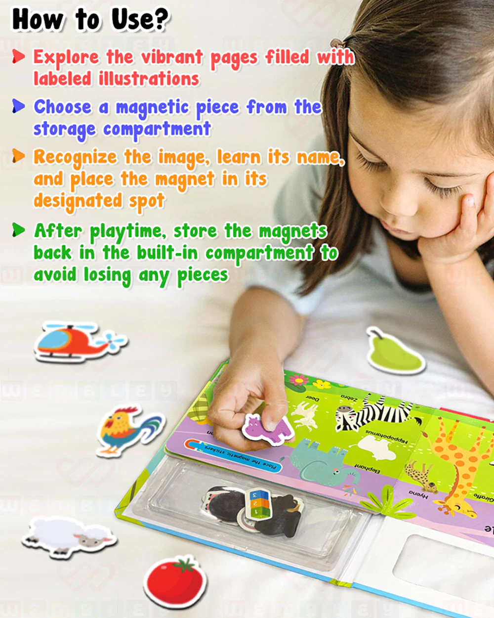 Wembley My First Numbers Magnetic Play Book-Enhance Cognitive Skills-24M+ - Image 4