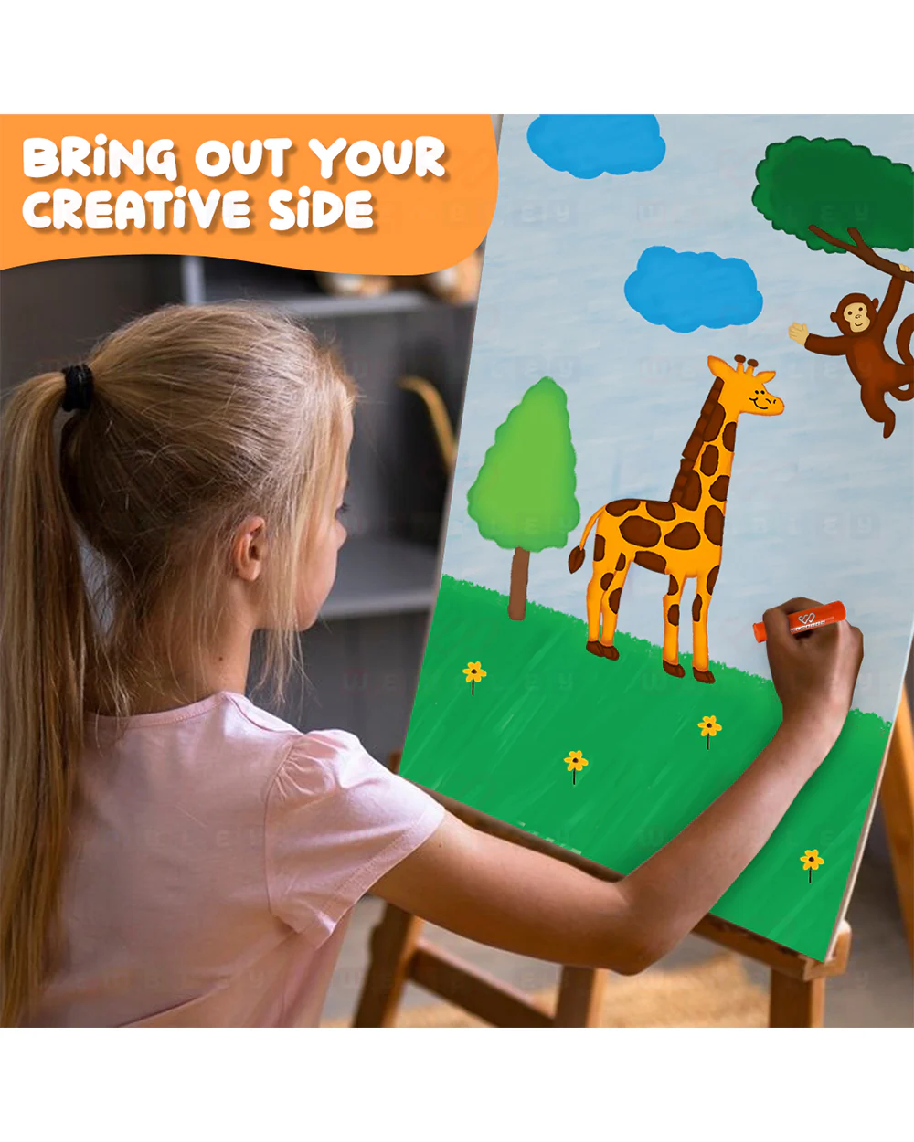 Wembley Solid Paint Stick-Includes 12 Color Sticks-Washable & Quick Dry Paint-3Y+ - Image 9