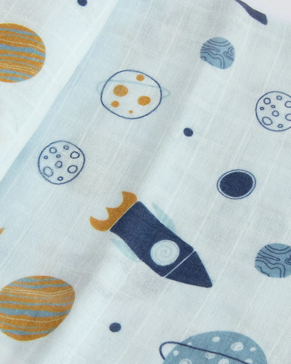 Yellow Doodle Child of The Universe Swaddle-100% Organic Cotton Muslin-Infant Wraps - Image 3
