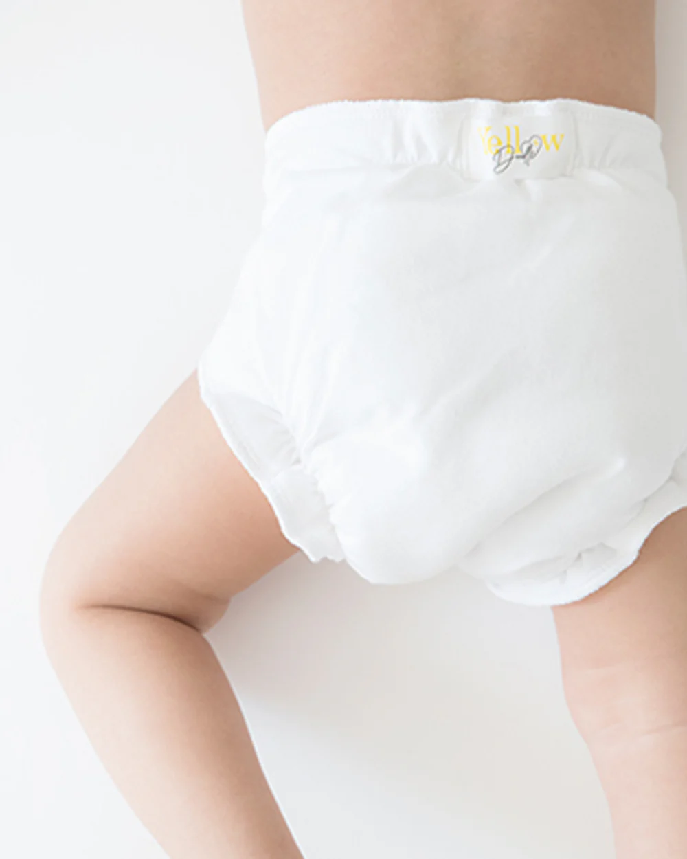 Yellow Doodle Crowns Dry Cloth Nappy-100% Premium Organic Cotton-Washable & Reusable-Pack of 2 - Image 4