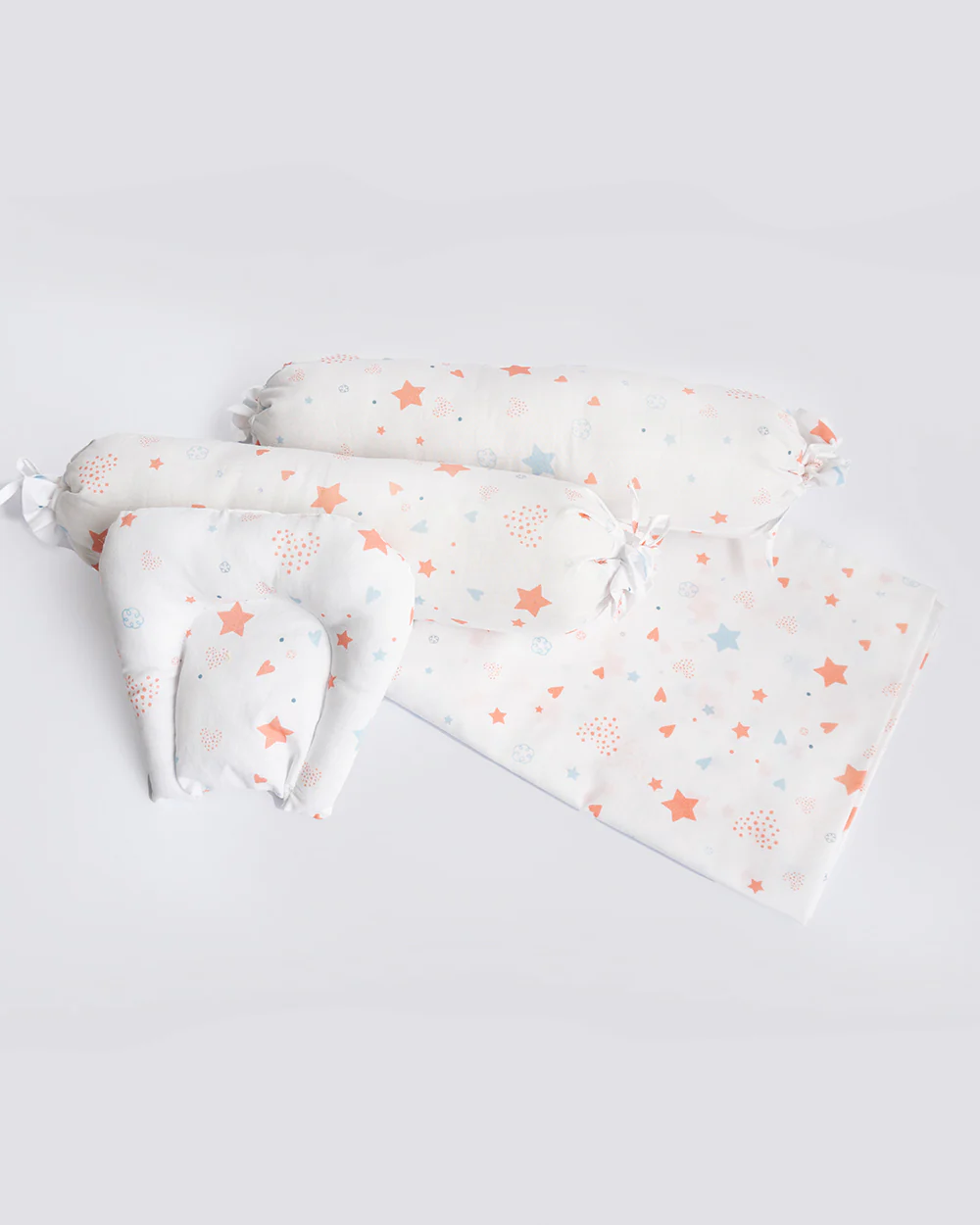 Yellow Doodle Fairy Dust Baby Bedding Set-GOTS Certified Organic Cotton-Pack of 4-Mini Cot Set For Infants - Image 3