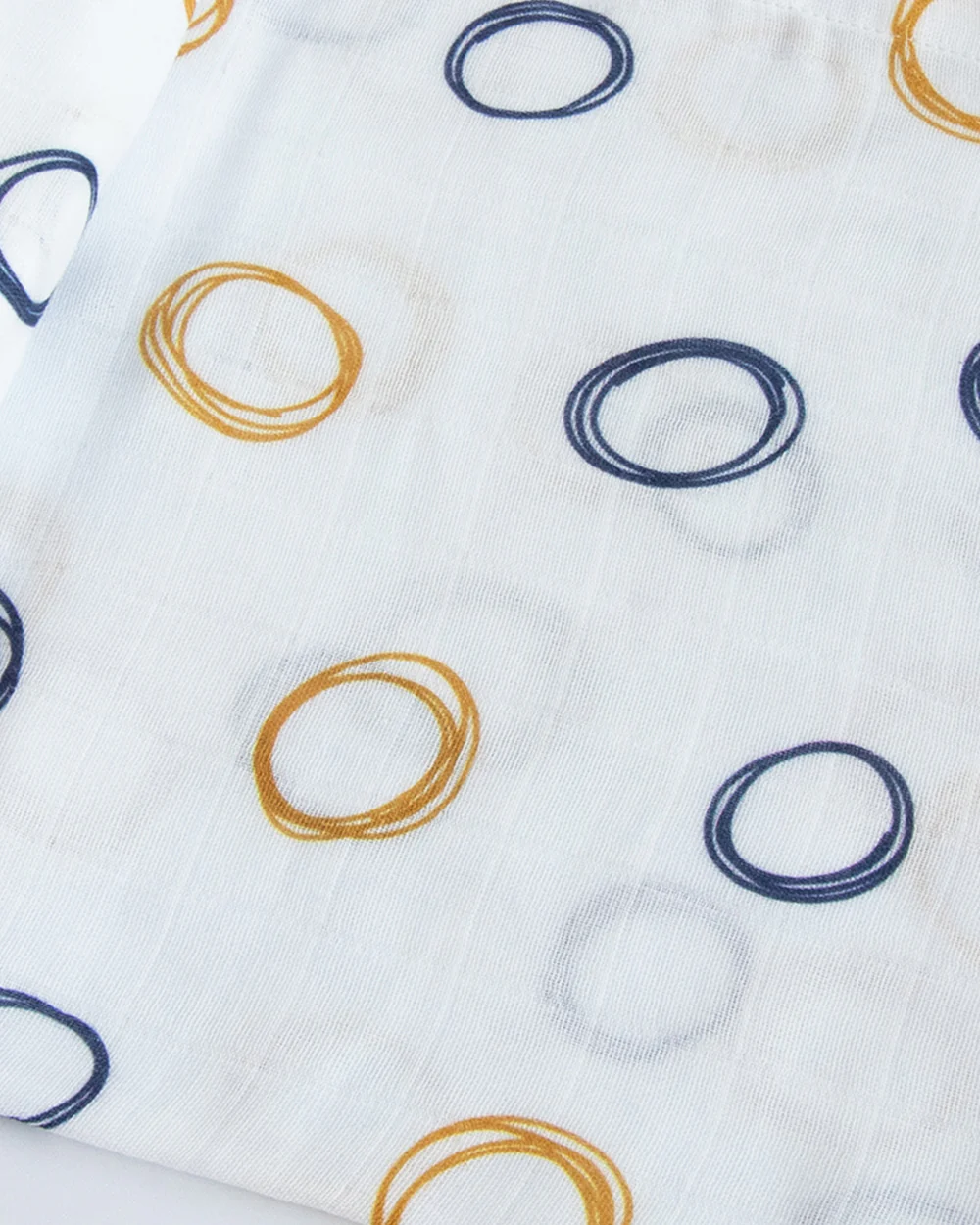 Yellow Doodle 100% Organic Cotton Muslin-Child Of The Universe-Reversible Bib & Burp Cloth Set of 2-For Infants - Image 3