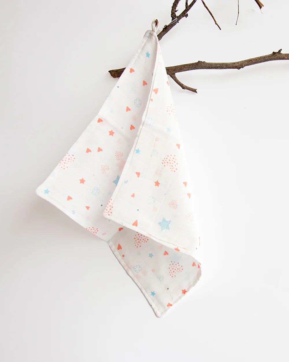 Yellow Doodle Organic Muslin Wipes-Set of 8 Wash Cloths-Baby Animals-For Infants - Image 3
