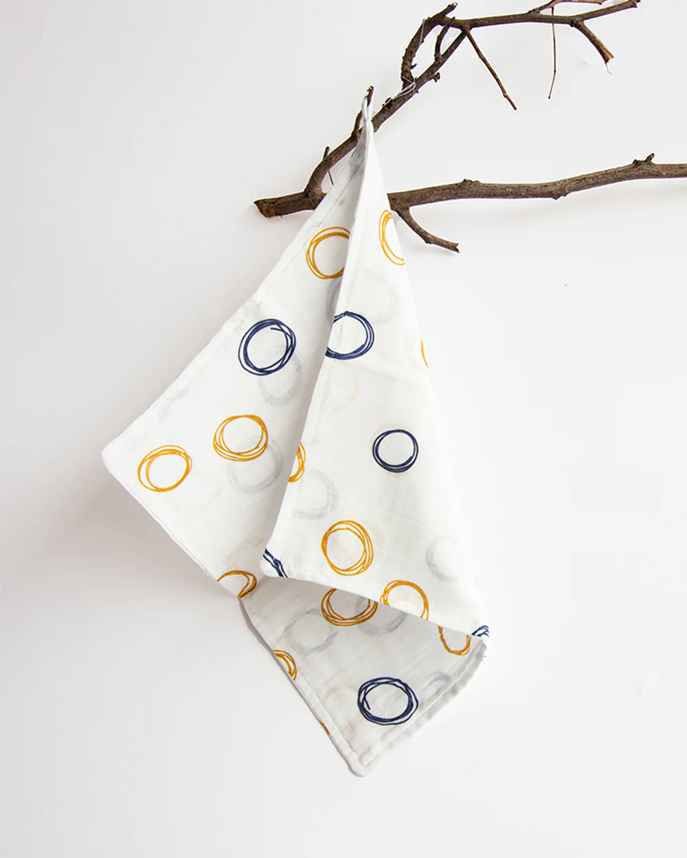 Yellow Doodle Organic Muslin Wipes-Set of 8 Wash Cloths-Baby Animals-For Infants - Image 5
